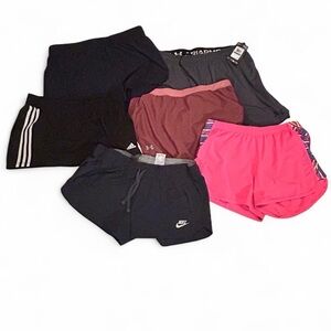 Bundle of women’s running shorts Nike under armour